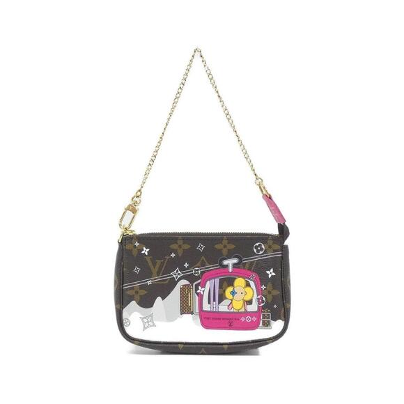 LOUIS VUITTON Brown Gondola Painted Monogram Pouch - Picture 1 of 6